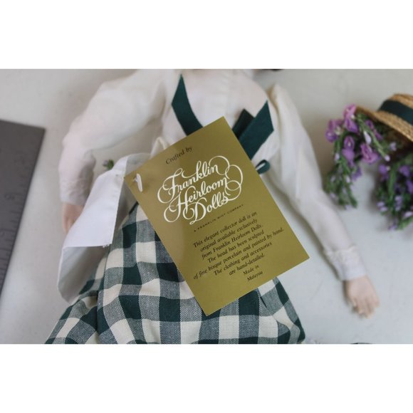 Franklin Heirloom Doll The Lavender Girl Bisque Vintage 90888 - Picture 6 of 6